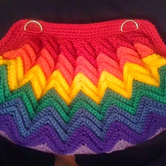 Chevron crochet bag of your color choice - Picture 11 of 13